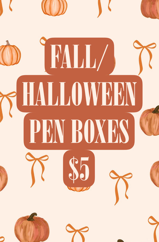 Fall/Halloween Pen Boxes